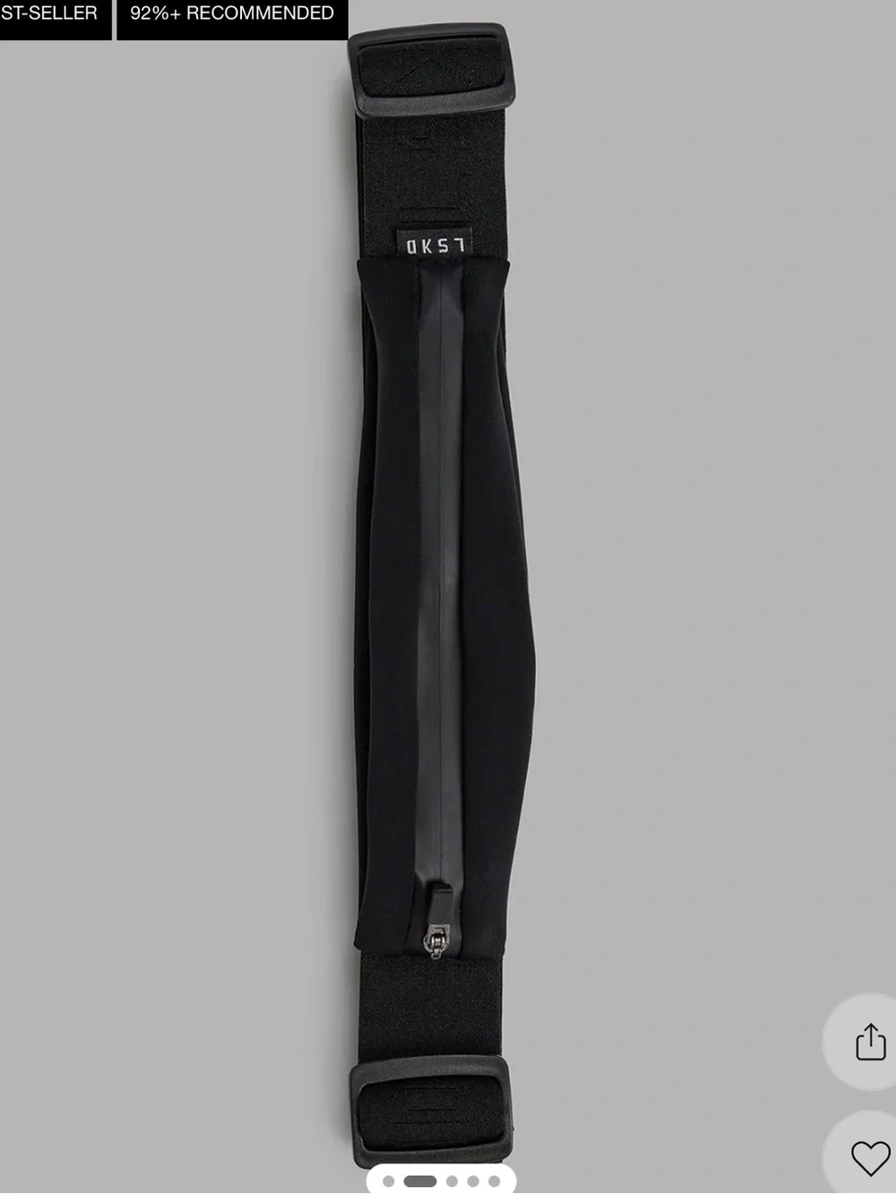 Rep Run Belt 2.0 in Black